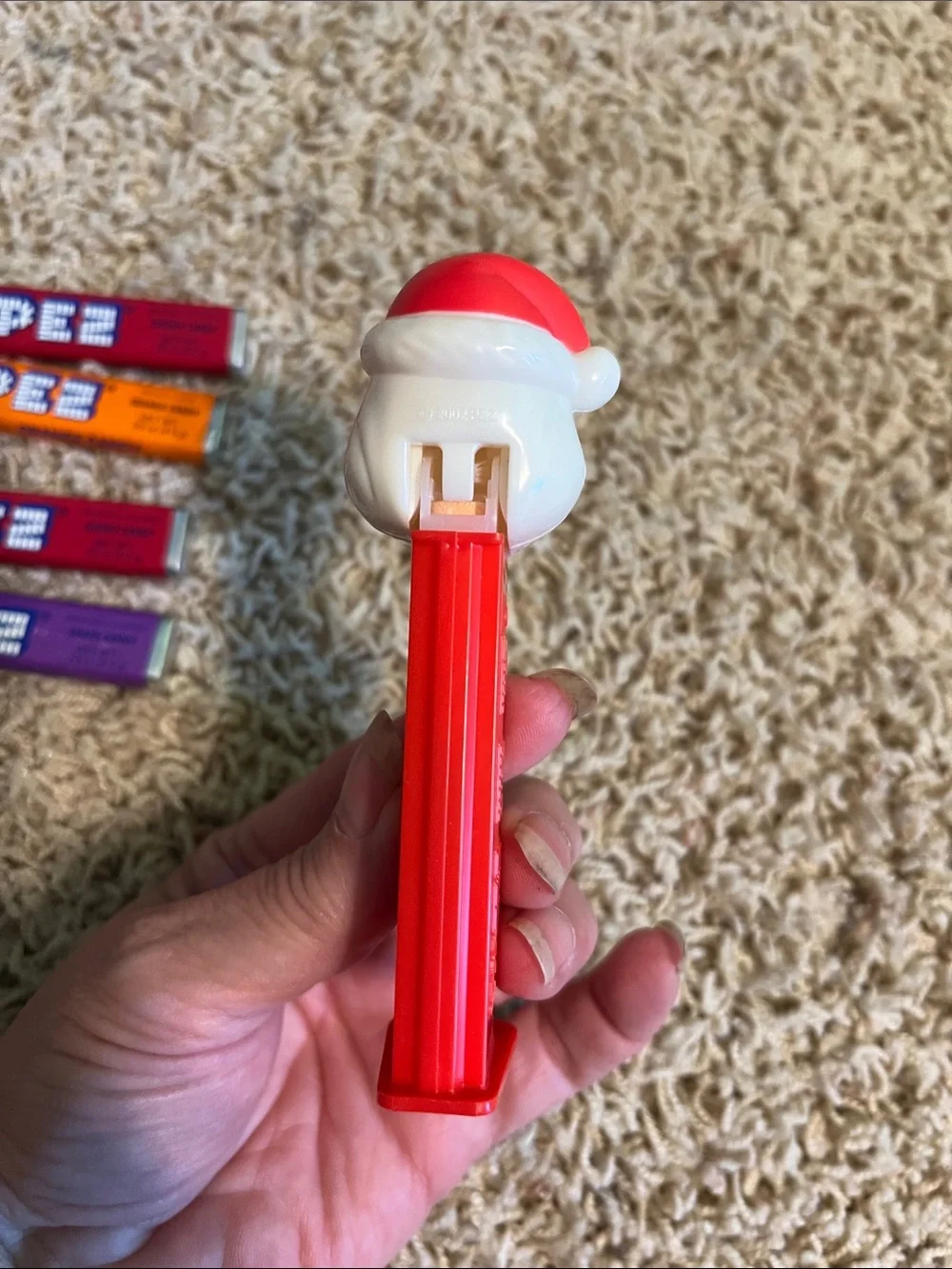 Santa PEZ Dispenser with 4 Packs Candy